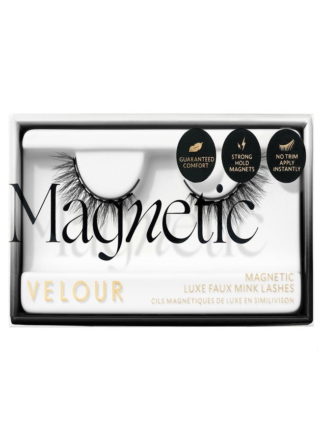 Velour Magnetic Eyelashes, Luxurious False Lashes, Reusable Eyelashes, Wear up to 30x & Vegan, All Eye Shapes, Natural Lashes, Magnetic Eyeliner not Included (She's A Magnet) - Image 1